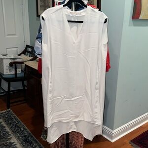 RACHEL by Rachel Roy Cream Midi Dress With Pockets S